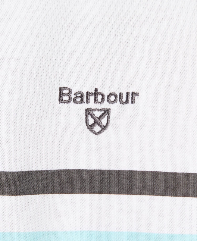 White Men's Barbour Silsden Polo shirts | LDZQ-34817