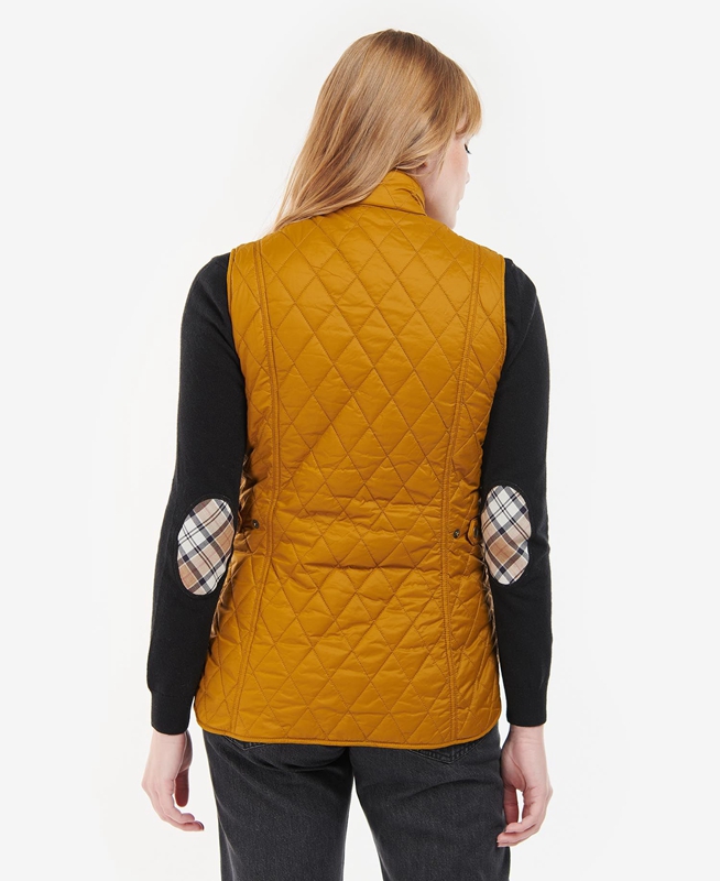 Yellow Women's Barbour Otterburn Vest | HSVZ-10593